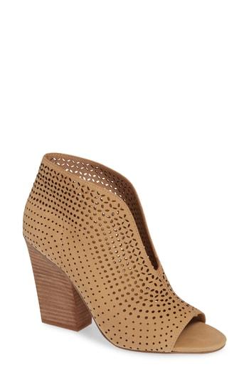 Women's Vince Camuto Kainan Open Toe Bootie M - Beige