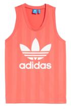 Men's Adidas Originals Trefoil Graphic Tank, Size - Pink