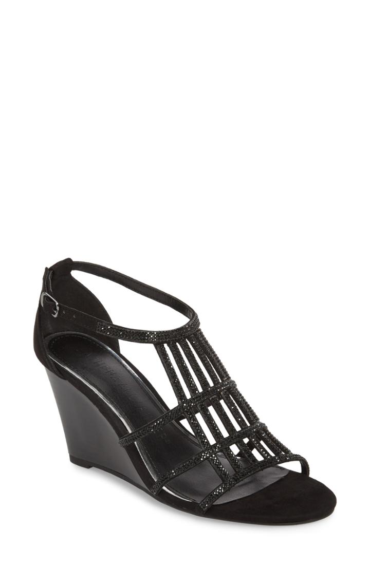 Women's Athena Alexander Hampton Crystal Embellished Wedge Sandal