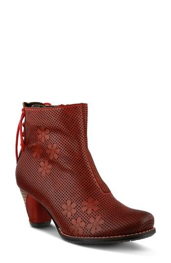 Women's L'artiste Teca Bootie .5-6us / 36eu - Red