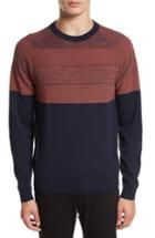 Men's Ps Paul Smith Degrade Stripe Colorblock Wool Sweater - Blue