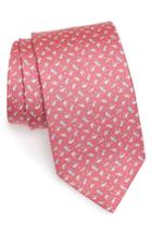 Men's Salvatore Ferragamo Ever Print Silk Tie, Size - Pink
