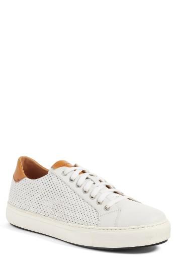 Men's Magnanni Blanco Lo Sneaker .5 M - White