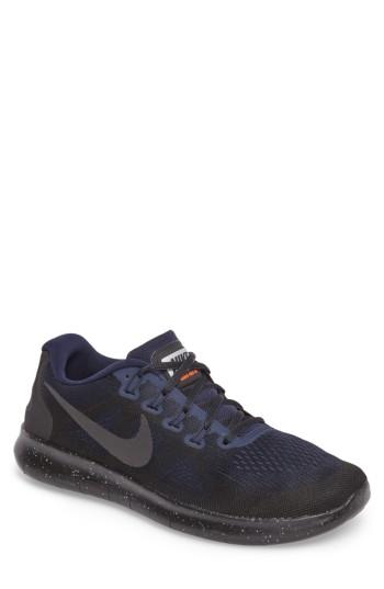Men's Nike Free Rn 2017 Shield Water-repellent Training Shoe M - Black
