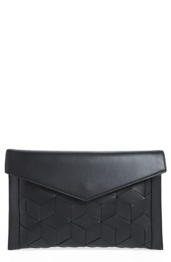 Welden Mingle Woven Calfskin Leather Clutch -