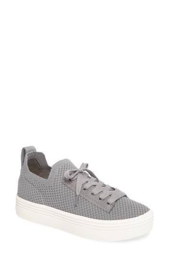 Women's Dolce Vita Tatum Knit Platform Sneaker M - Grey