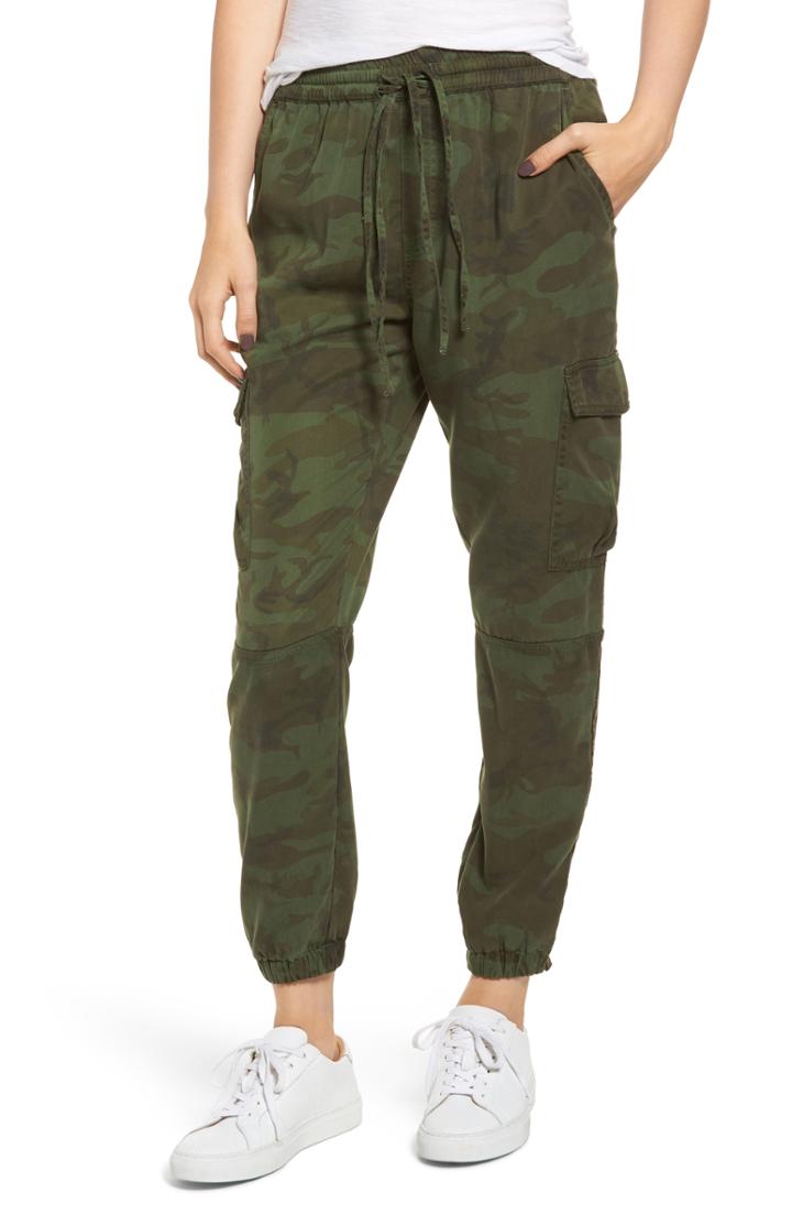 Women's Pam & Gela Camo Utility Pants - Green