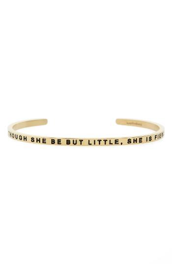 Women's Mantraband She Is Fierce Engraved Cuff
