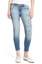 Women's Wit & Wisdom Embroidered Seamless Ankle Skinny Jeans - Blue