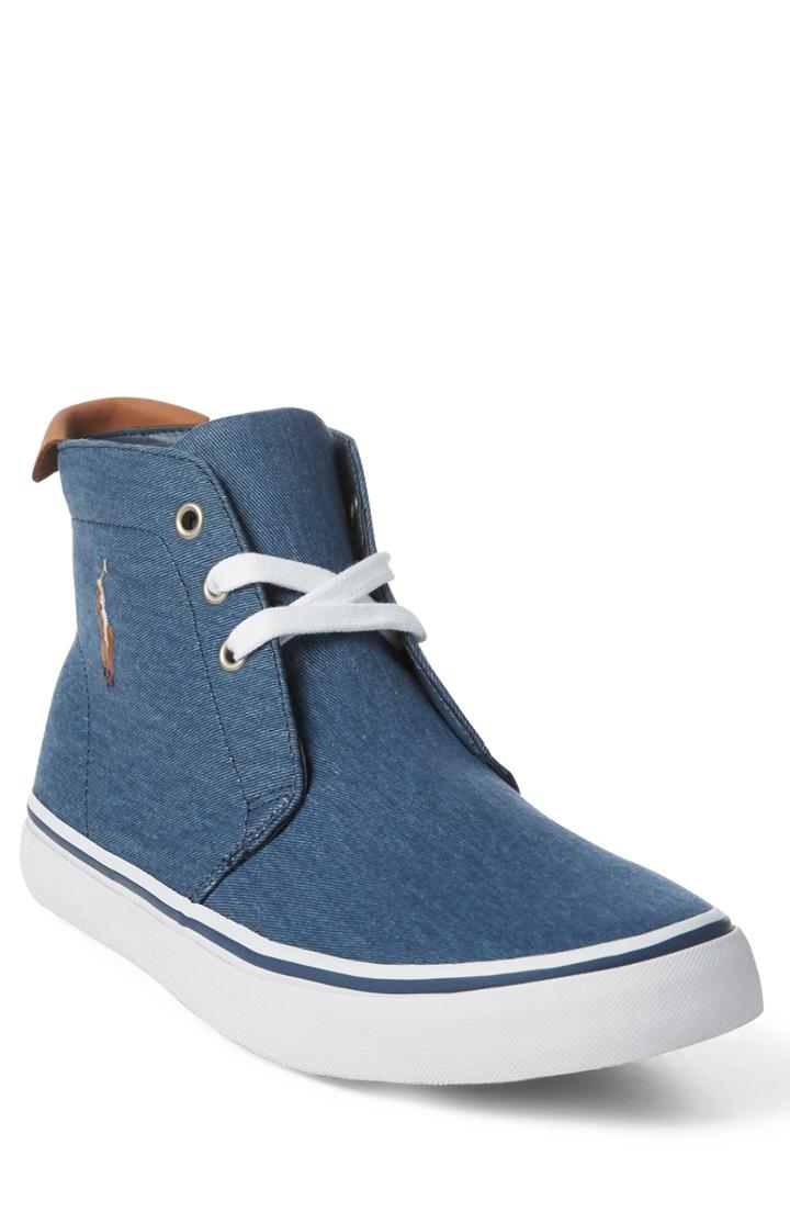 Men's Polo Ralph Lauren Talin Embroidered Sneaker Boot(men) D - Blue