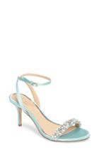 Women's Jewel By Badgley Mischka Theodora Ankle Strap Sandal .5 M - Green