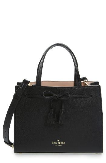 Kate Spade New York Hayes Street Small Isobel Leather Satchel - Black