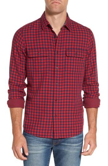 Men's Nordstrom Men's Shop Buffalo Check Trim Fit Sport Shirt
