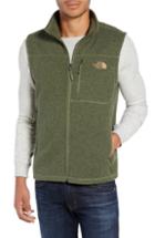 Men's The North Face Gordon Lyons Zip Fleece Vest, Size - Green