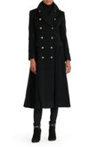Women's Lauren Ralph Lauren Double Breasted Military Maxi Coat