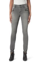 Women's Nydj Alina Zippered Legging Jeans - Grey