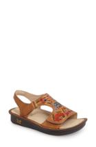 Women's Alegria Viki Embroidered Sandal -5.5us / 35eu - Brown