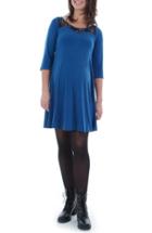 Women's Everly Grey Pipa Maternity Skater Dress - Blue