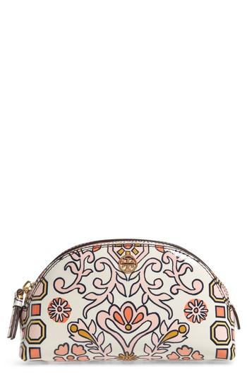 Tory Burch Hicks Garden Print Cosmetics Case, Size - Hicks Garden