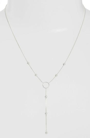 Women's Argento Vivo Ava Open Ring Lariat Necklace