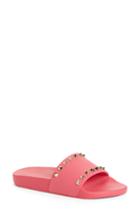 Women's Valentino Garavani Rockstud Slide Sandal Us / 37eu - Pink