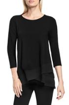 Women's Vince Camuto Asymmetrical Chiffon Hem Top - Black