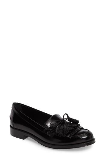 Women's Tod's Fringe Moccasin Us / 36eu - Black