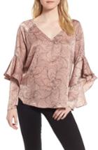 Women's Chelsea28 Ruffle Sleeve Blouse - Pink