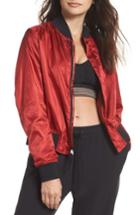 Women's Nike Nikelab Collection Women's Satin Bomber Jacket - Red