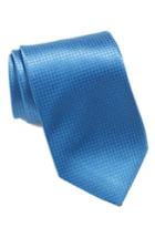 Men's David Donahue Check Silk Tie, Size X-long - Blue