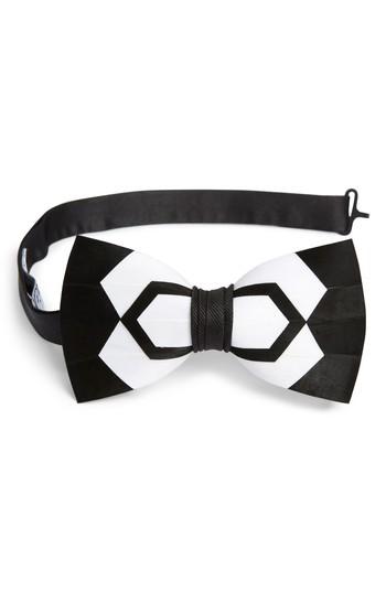 Men's Brackish & Bell Whitehall Feather Bow Tie, Size - White