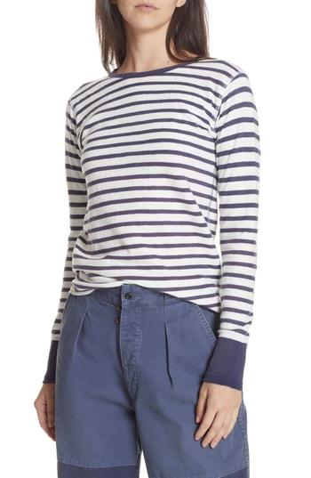 Women's Polo Ralph Lauren Stripe Top - Blue