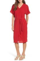 Women's Bobeau Stretch Crepe Dress - Red