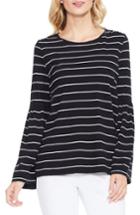 Women's Two By Vince Camuto Bell Sleeve Stripe Top - Black