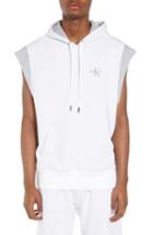 Men's Calvin Klein Sleeveless Hoodie - White
