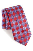 Men's Nordstrom Men's Shop Cole Floral Silk Tie, Size - Red