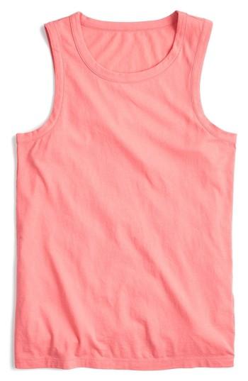 Women's J.crew Supima Cotton Tank, Size - Pink