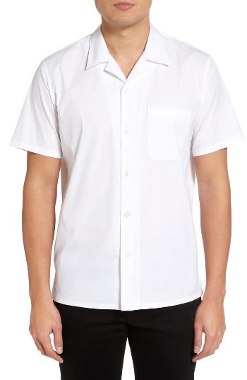 Men's Theory Havana Slim Fit Sport Shirt - White