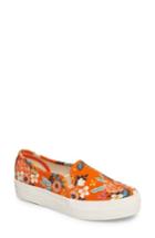 Women's Keds X Rifle Paper Co. Birch Triple Decker Slip-on Sneaker M - Orange