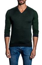 Men's Jared Lang Slim Fit Contrast Sweater - Green