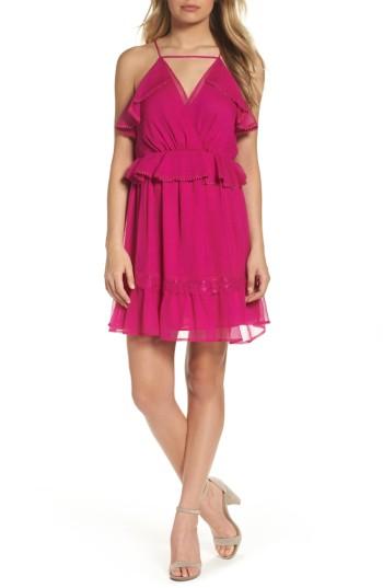Women's Adelyn Rae Ruffle Minidress - Pink