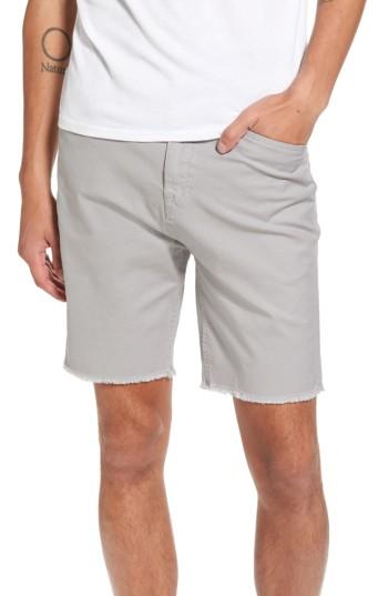 Men's Volcom Stone Made Atwell Cutoff Shorts - Grey