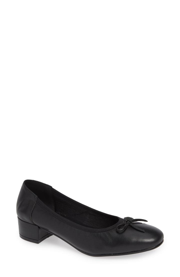 Women's David Tate Tammy Pump .5 M - Black