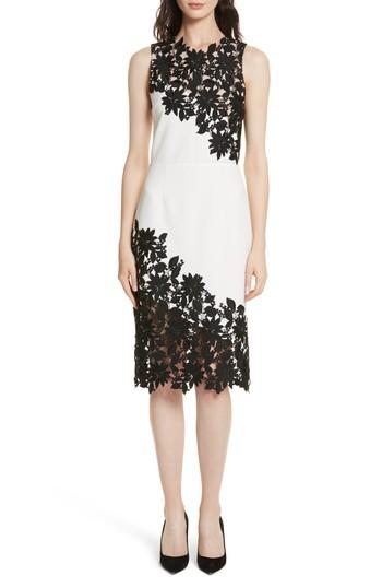 Women's Alice + Olivia Margy Sheath Dress - Ivory