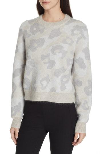 Women's Rag & Bone Leopard Spot Sweater, Size - Beige