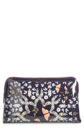 Ted Baker London Karie - Kyoto Gardens Wash Bag, Size - Mid Blue