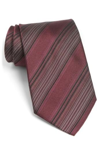 Men's John Varvatos Star Usa Stripe Silk Tie, Size - Red