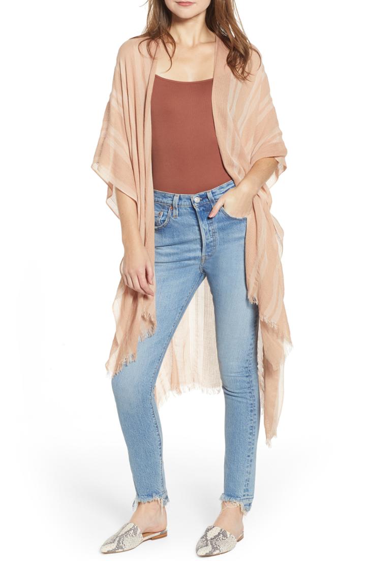Women's Free People Sunny Afternoon Kimono, Size - Pink