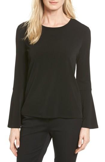 Women's Cece Bell Sleeve Knit Top - Black