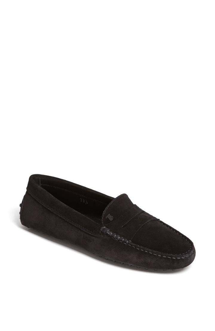 Women's Tod's 'gommini' Driving Moccasin Us / 37eu - Black